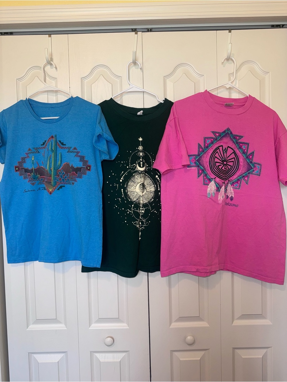 Arizona Graphic Tees Blue M, Pink XL & Celestial Green L Bundle